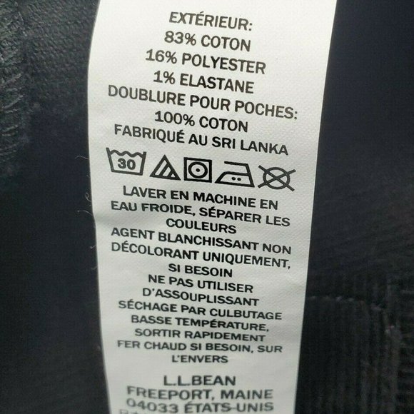 LL Bean Favorite Fit 16 Regular Women Black Pants - Picture 12 of 14